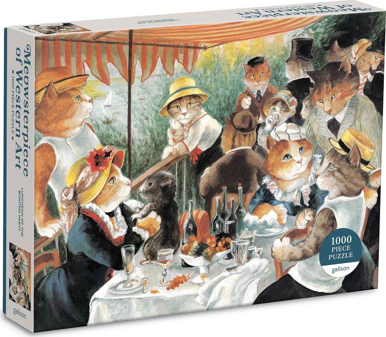 GALISON Puzzle Meowsterpiece: Snídaně veslařů 1000 dílků - obrázek 1