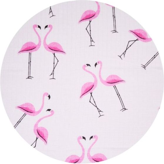 JASMINE Bavlněné pleny s potiskem Flamingo 70x80 cm 10ks - obrázek 2