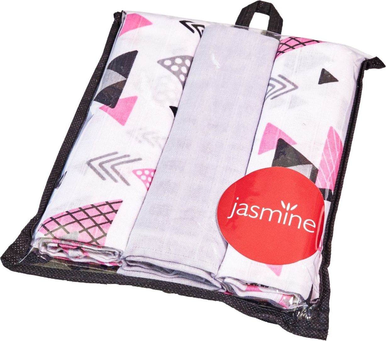 JASMINE Mušelínové pleny sada mix Girl 3ks - obrázek 1