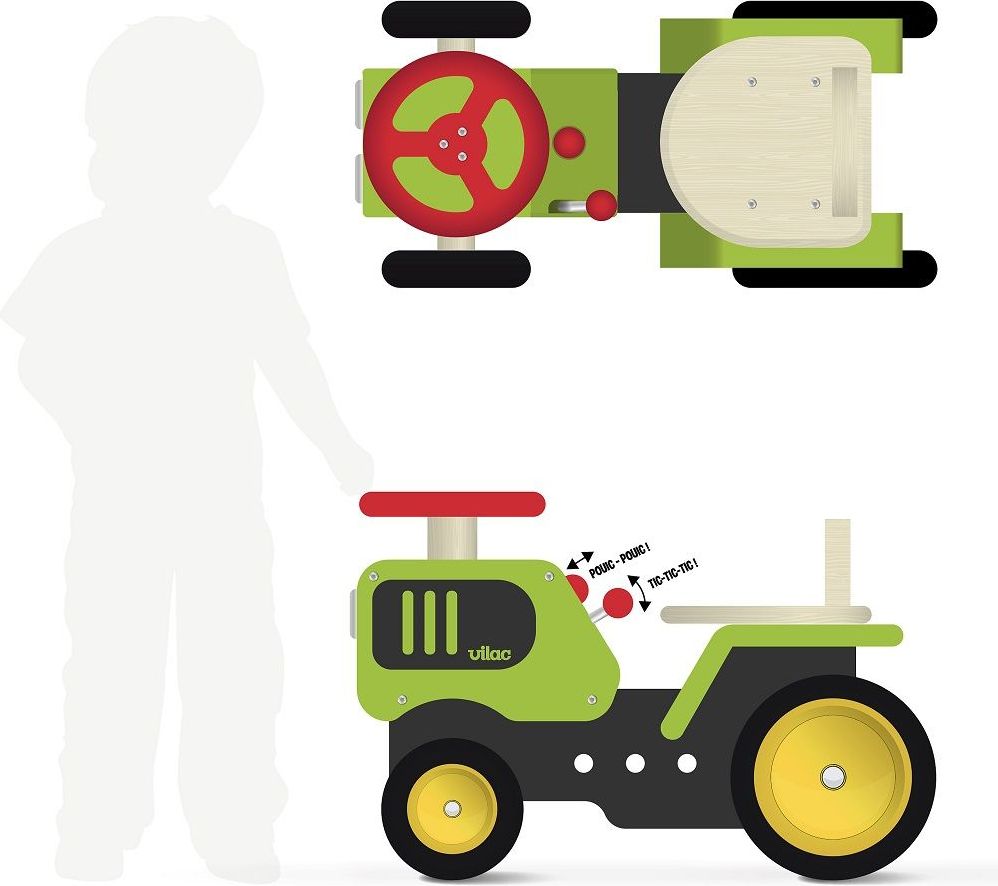 Vilac Odrážedlo traktor - obrázek 4