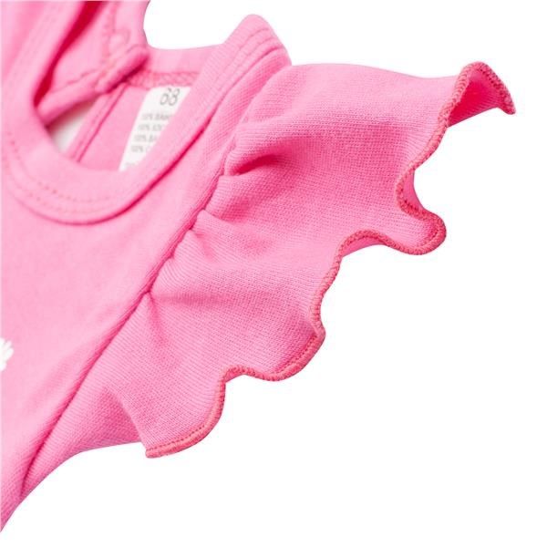 2-dílná kojenecká bavlněná souprava New Baby Happy Flower tmavě růžová 56 (0-3m) - obrázek 4