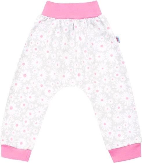 2-dílná kojenecká bavlněná souprava New Baby Happy Flower tmavě růžová 80 (9-12m) - obrázek 3