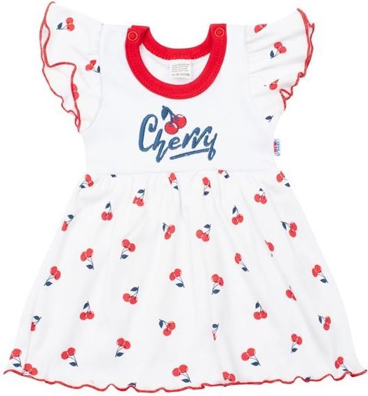 Kojenecké bavlněné šatičky New Baby Cherry 74 (6-9m) - obrázek 1