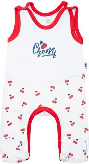 Kojenecké bavlněné dupačky New Baby Cherry 80 (9-12m) - obrázek 1