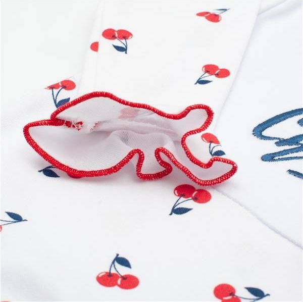 Kojenecké bavlněné body s dlouhým rukávem New Baby Cherry 80 (9-12m) - obrázek 3