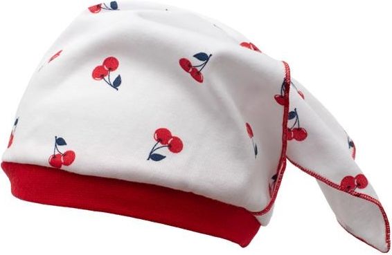 Kojenecká bavlněná čepička-šátek New Baby Cherry 86 (12-18m) - obrázek 2