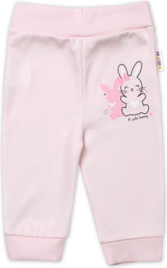 Baby Nellys Baby Nellys Dětská tepláková souprava Cute Bunny - růžová, vel. 98 98 (2-3r) - obrázek 3