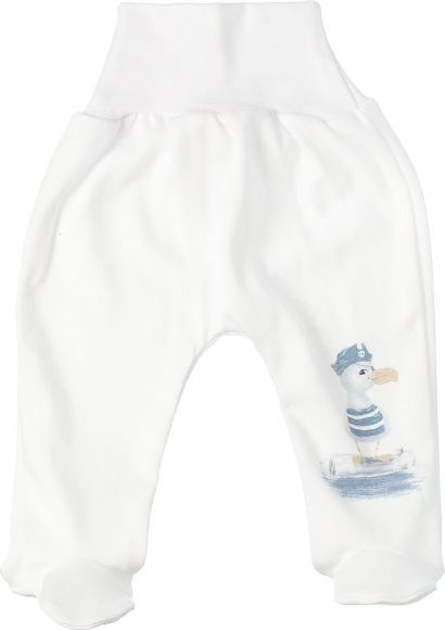 MBaby MBaby 2-dílná kojenecká sada body s dl.rukávem zap.bokem + polodupačky, Duck boy, vel. 68 68 (3-6m) - obrázek 3