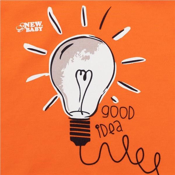 Kojenecké bavlněné body s krátkým rukávem New Baby Happy Bulbs 74 (6-9m) - obrázek 3