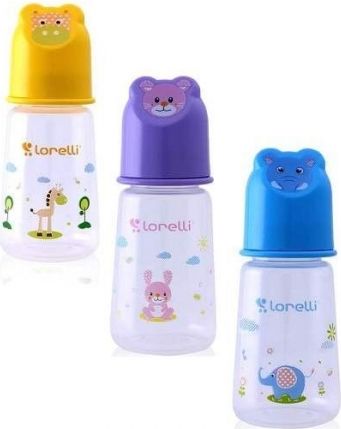 Lorelli Kojenecká lahvička Lorelli 125 ML s víkem ve tvaru zvířete BLUE - obrázek 2