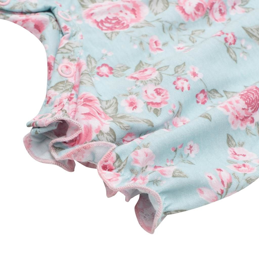 Kojenecký letní bavlněný overal New Baby Roses 68 (4-6m) - obrázek 3