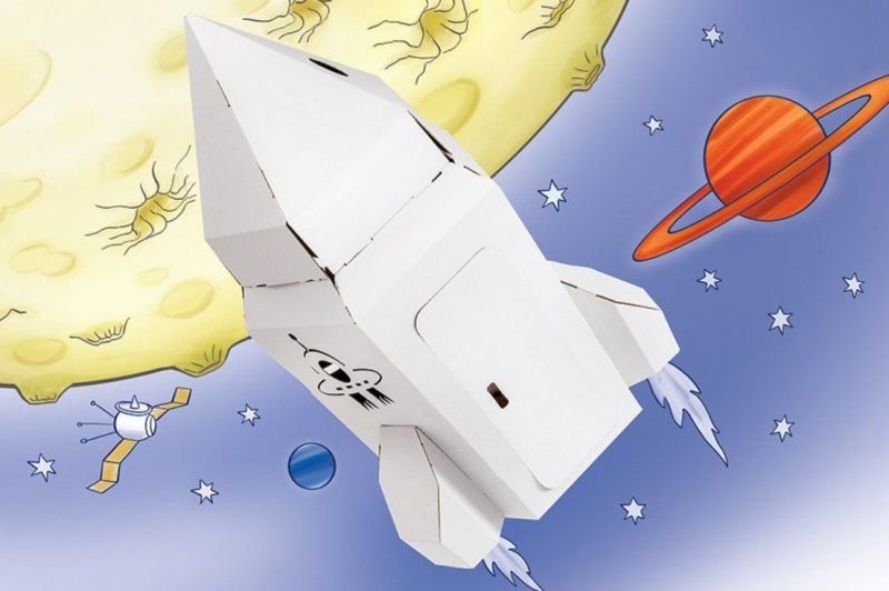 Tektorado Tektorado Malá kartonová vesmírná raketa - obrázek 1