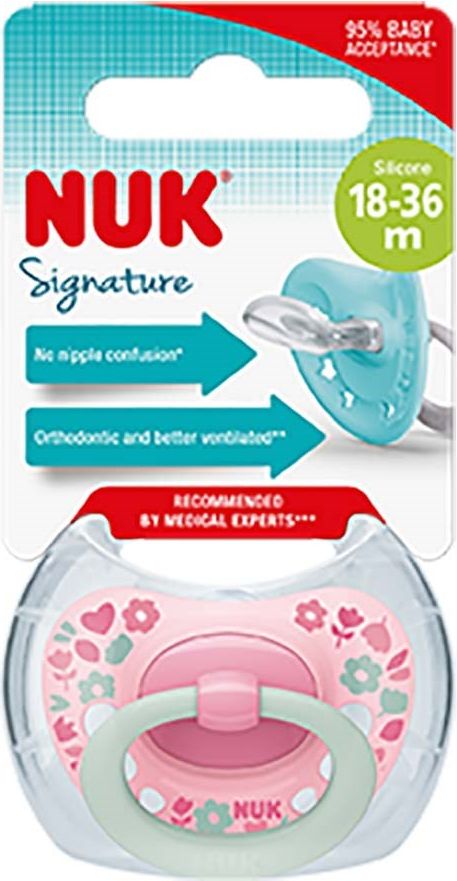 Šidítko NUK Classic Signature 18-36m modrý star 18-36 m - obrázek 2