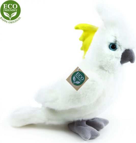 RAPPA Plyšový papoušek kakadu 17 cm ECO-FRIENDLY - obrázek 1