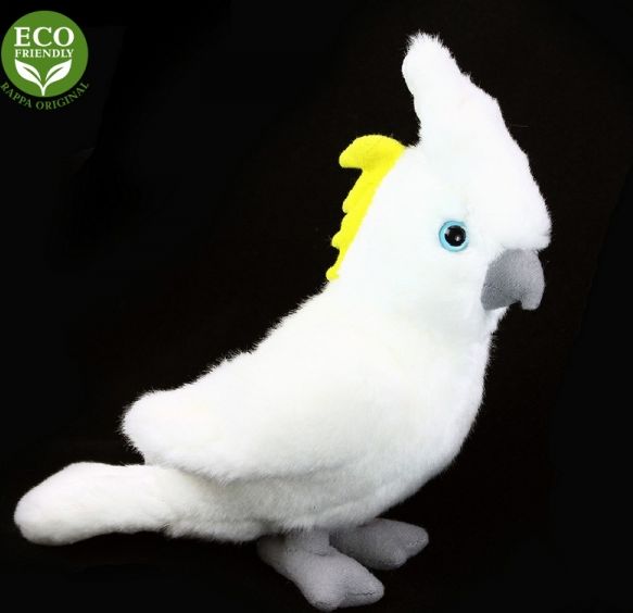 RAPPA Plyšový papoušek kakadu 17 cm ECO-FRIENDLY - obrázek 2