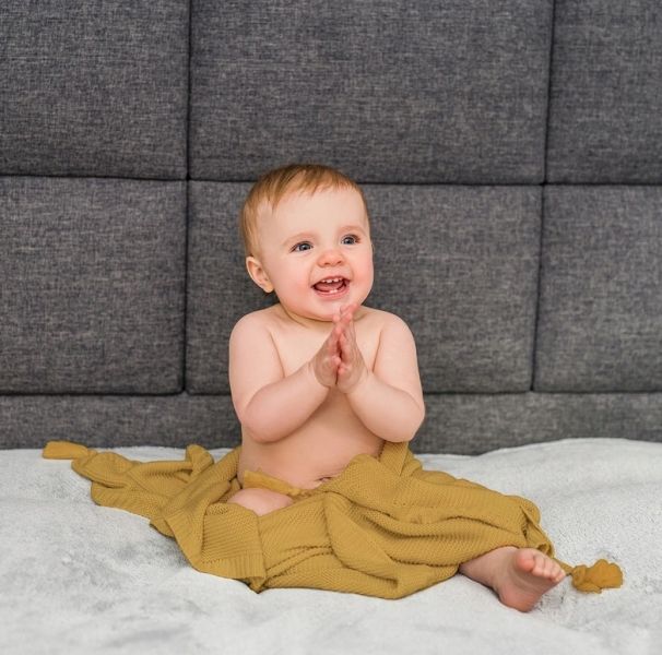BabyOno BabyOno Luxusní bambusová dečka  - medová - obrázek 3