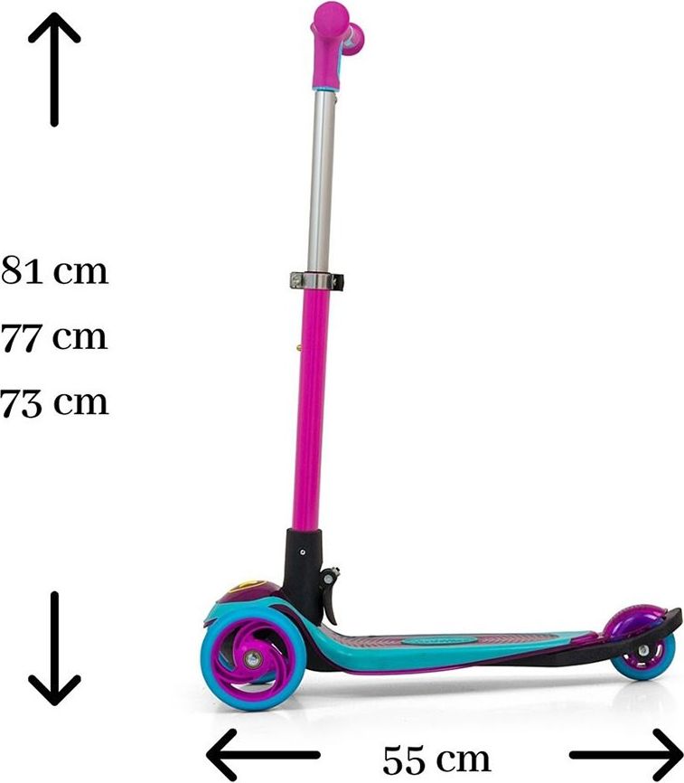 Dětská koloběžka Milly Mally Scooter Micmax Blue - obrázek 4
