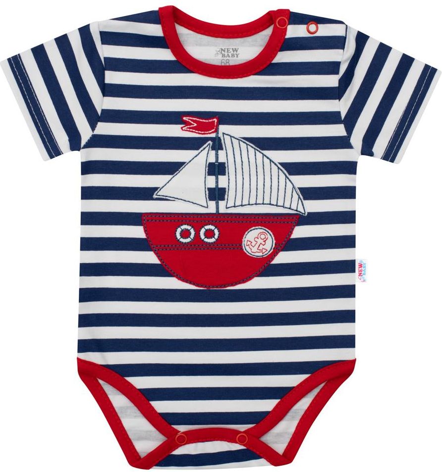 Klučičí body s krátkým rukávem New Baby Marine 68 (4-6m) - obrázek 1