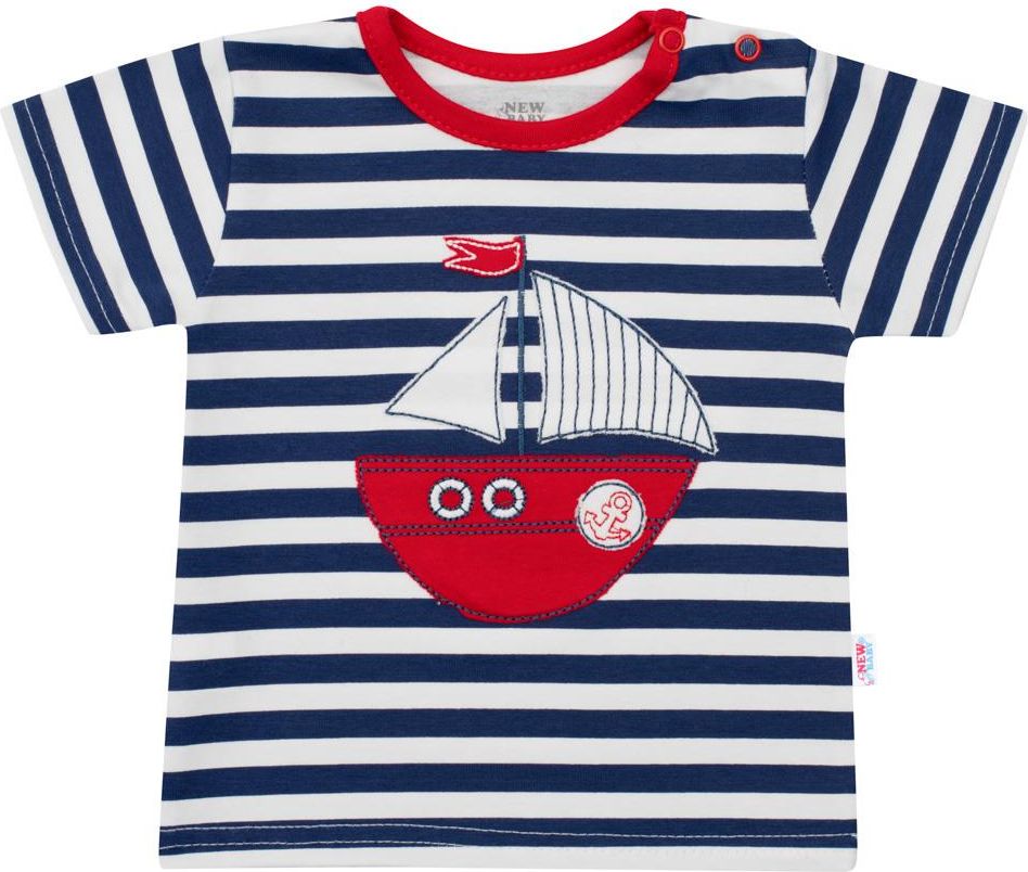 Kojenecká souprava tričko a kraťásky New Baby Marine 74 (6-9m) - obrázek 2