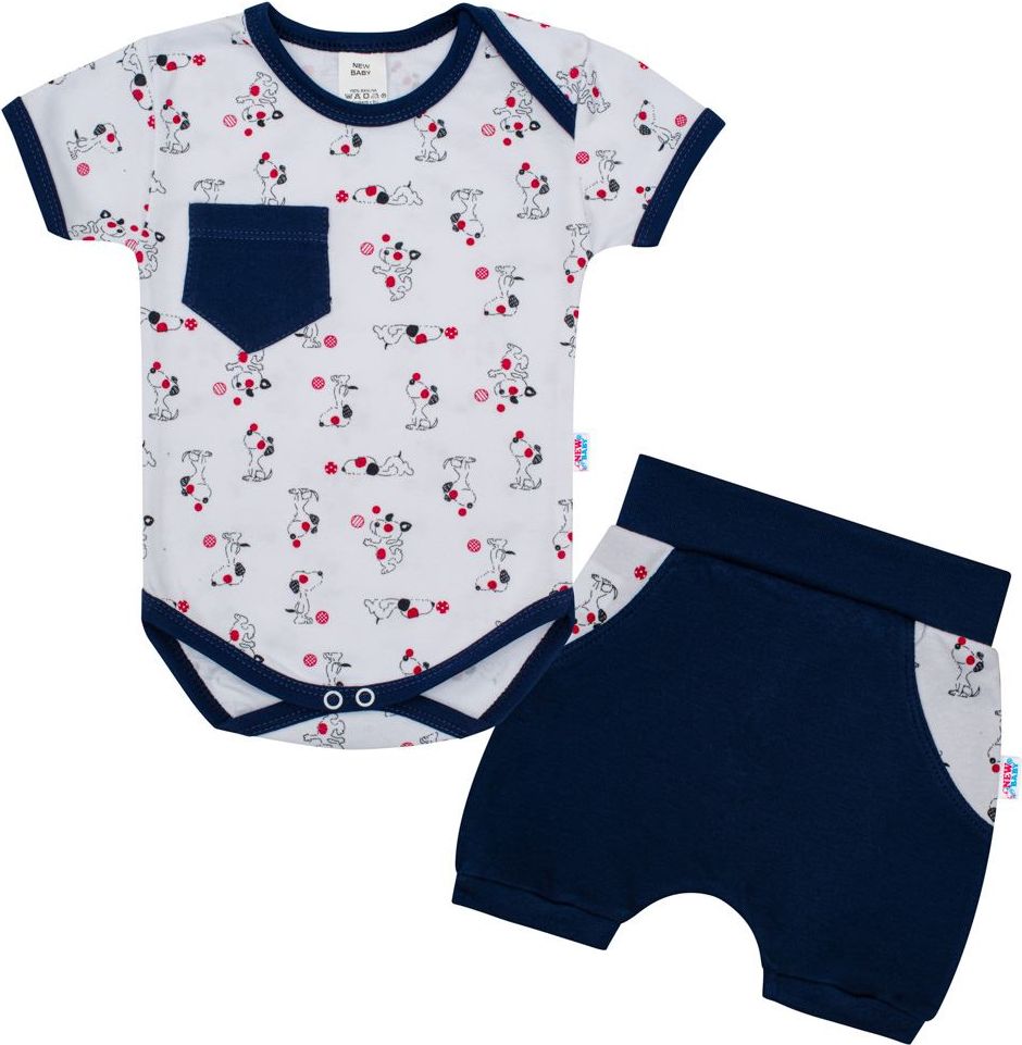 2-dílná letní bavlněná souprava New Baby Perfect Summer dog 68 (4-6m) - obrázek 1