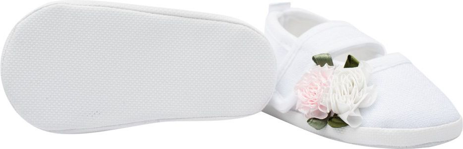 Kojenecké capáčky New Baby Linen bílé 3-6 m roses 3-6 m - obrázek 3