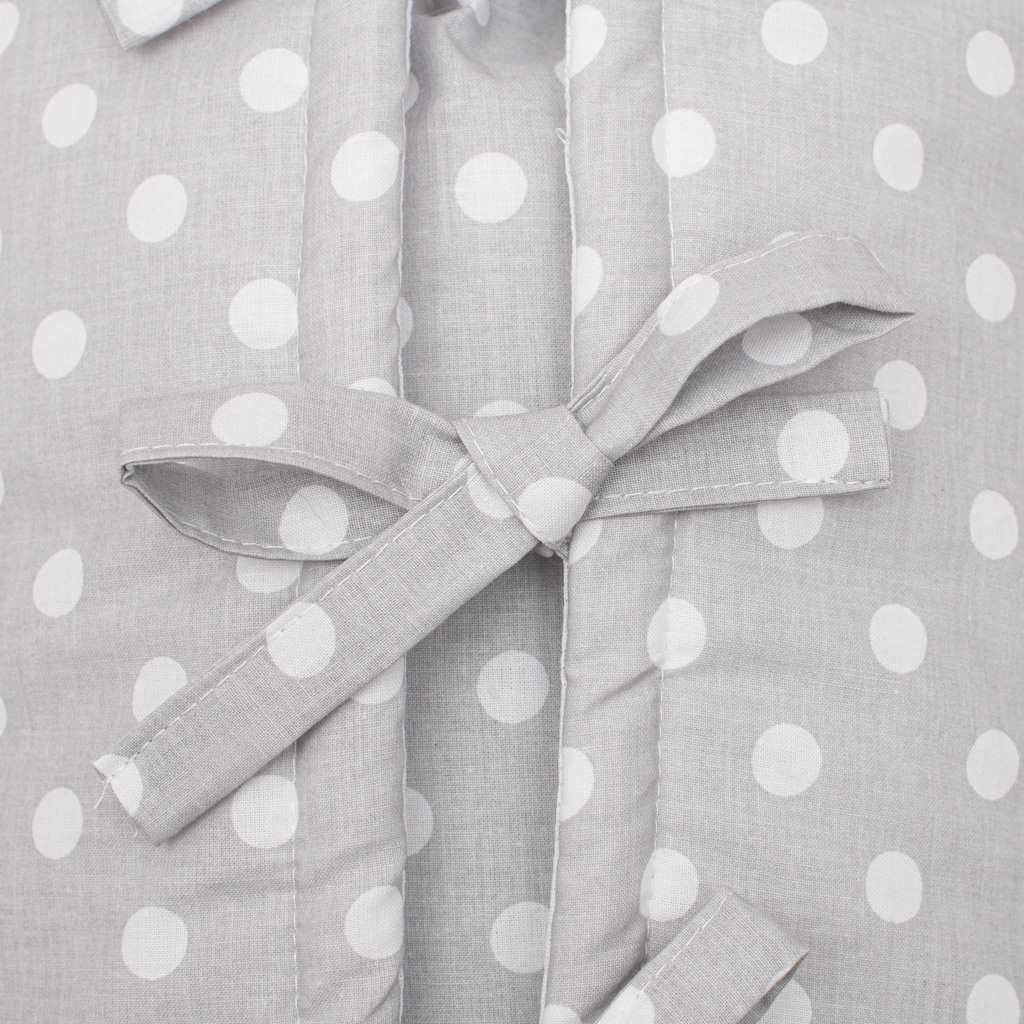 Klasická šněrovací zavinovačka New Baby JACKET šedá s puntíky - obrázek 2