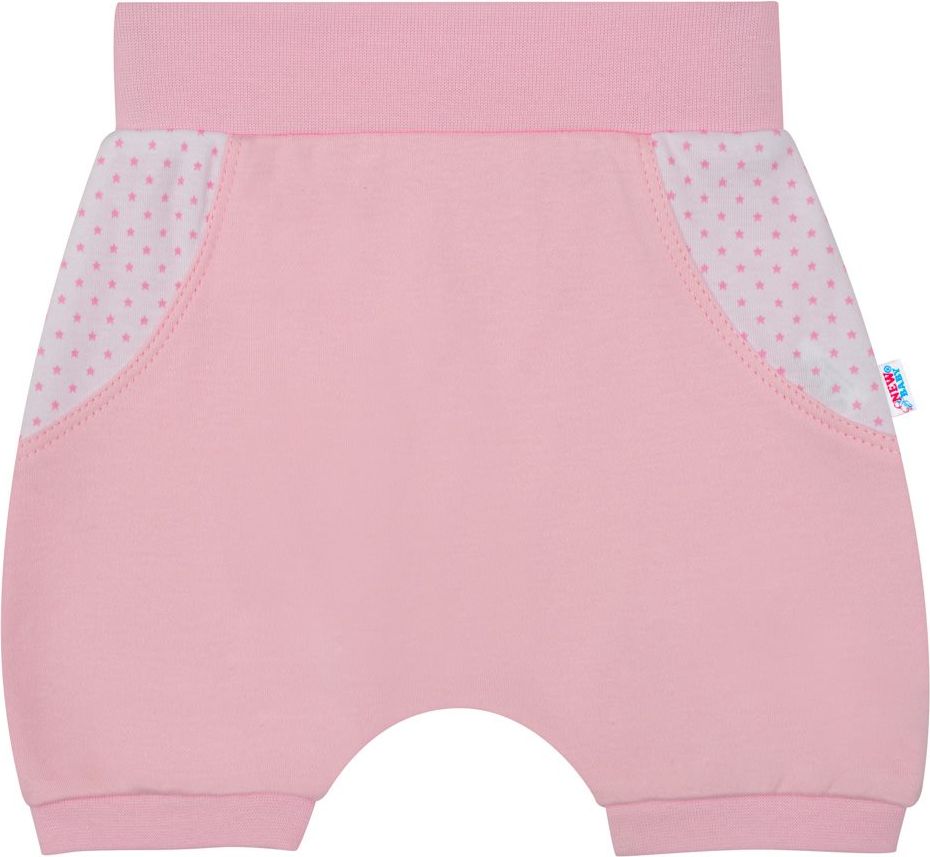 3-dílná letní bavlněná souprava New Baby Perfect Summer světle růžová 74 (6-9m) - obrázek 3