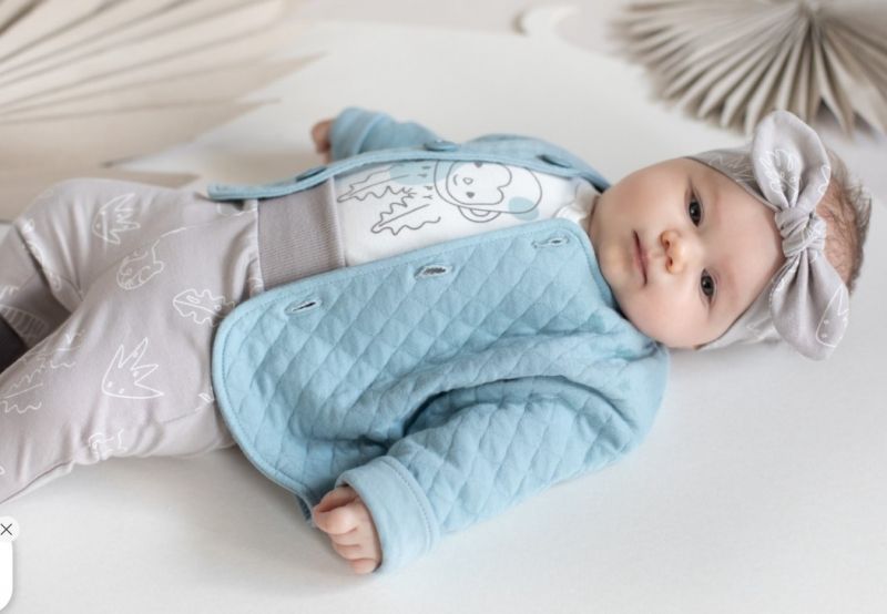 PINOKIO Pinokio Čelenka s mašličkou Slow Life, lila s potiskem, 9-12 měsíců 74-80 (9-12m) - obrázek 2