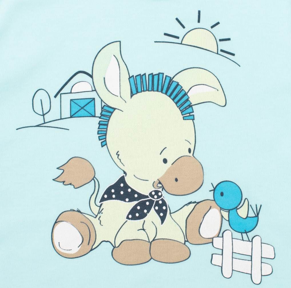 Kojenecké body New Baby Donkey tyrkysové 74 (6-9m) - obrázek 2