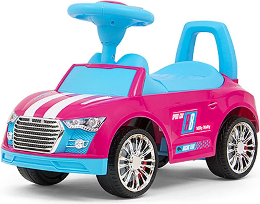 Dětské odrážedlo Milly Mally Racer pink-blue POŠKOZENÝ OBAL - obrázek 1
