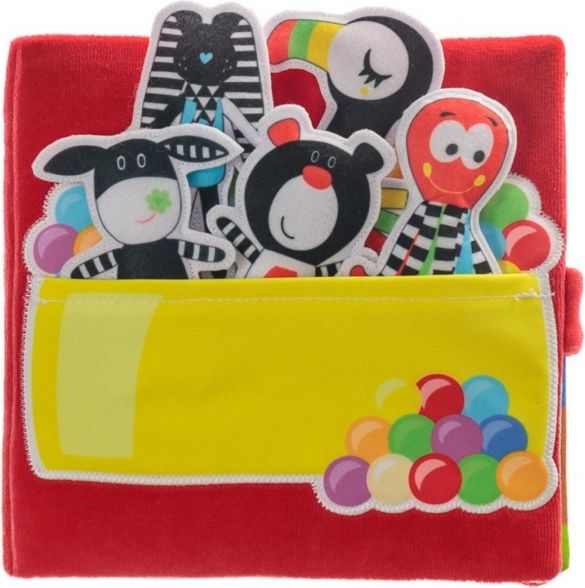 Hencz Toys Hencz Toys Měkká senzorická knížka Let balónem