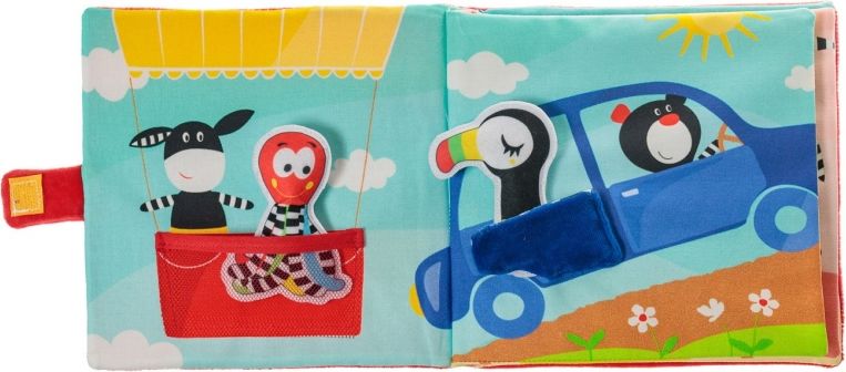 Hencz Toys Hencz Toys Měkká senzorická knížka Let balónem - obrázek 4