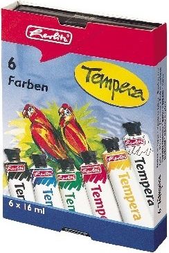 Tempery 6 barev - tuba 16ml - obrázek 1