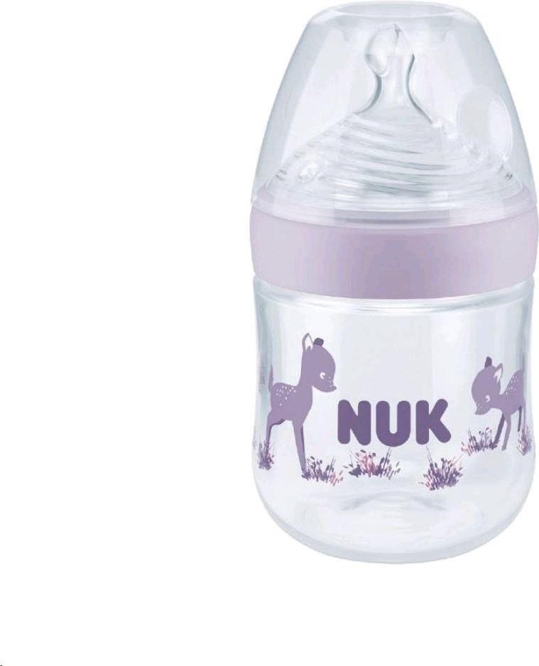 NUK Kojenecká láhev NUK Nature Sense s kontrolou teploty 150 ml fialová Fialová - obrázek 1
