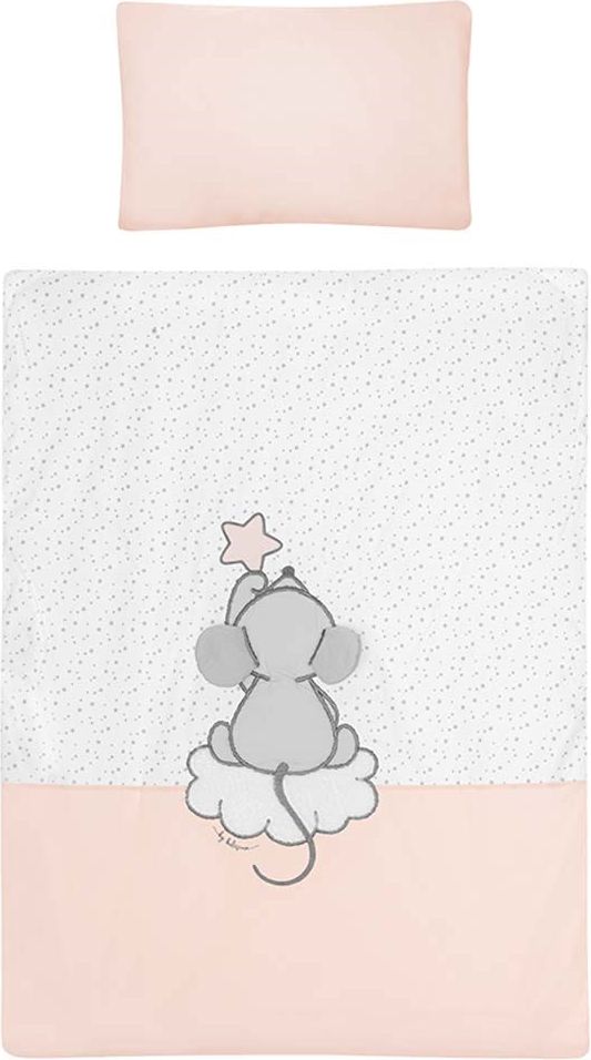BELISIMA 6-dílné ložní povlečení Belisima Cute Mouse 100/135 růžové Růžová - obrázek 1
