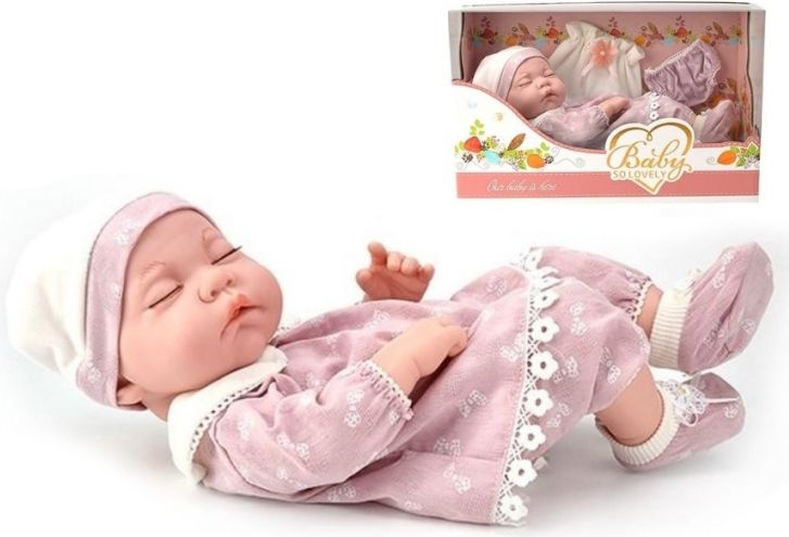 TULIMI Tulimi Luxusní panenka/miminko Baby so Lovely - růžová - obrázek 1