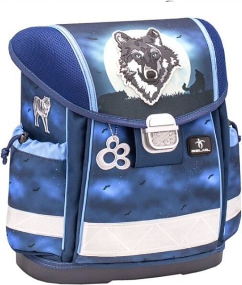 Školní aktovka Belmil Vlk Wolf Moon 3 dílný set - obrázek 2