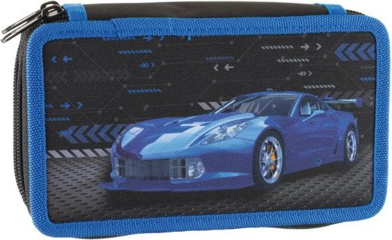 Školní penál dvoupatrové pouzdro Auto Best car - obrázek 2