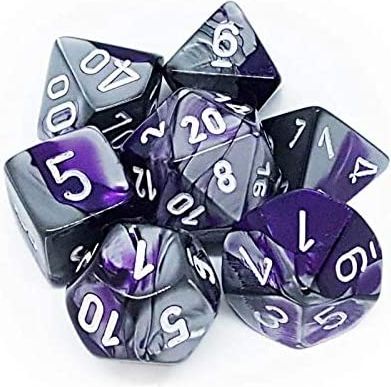 TLAMA games Sada 7 perleťových kostek pro RPG (9 barev) Barva: zelená - obrázek 13