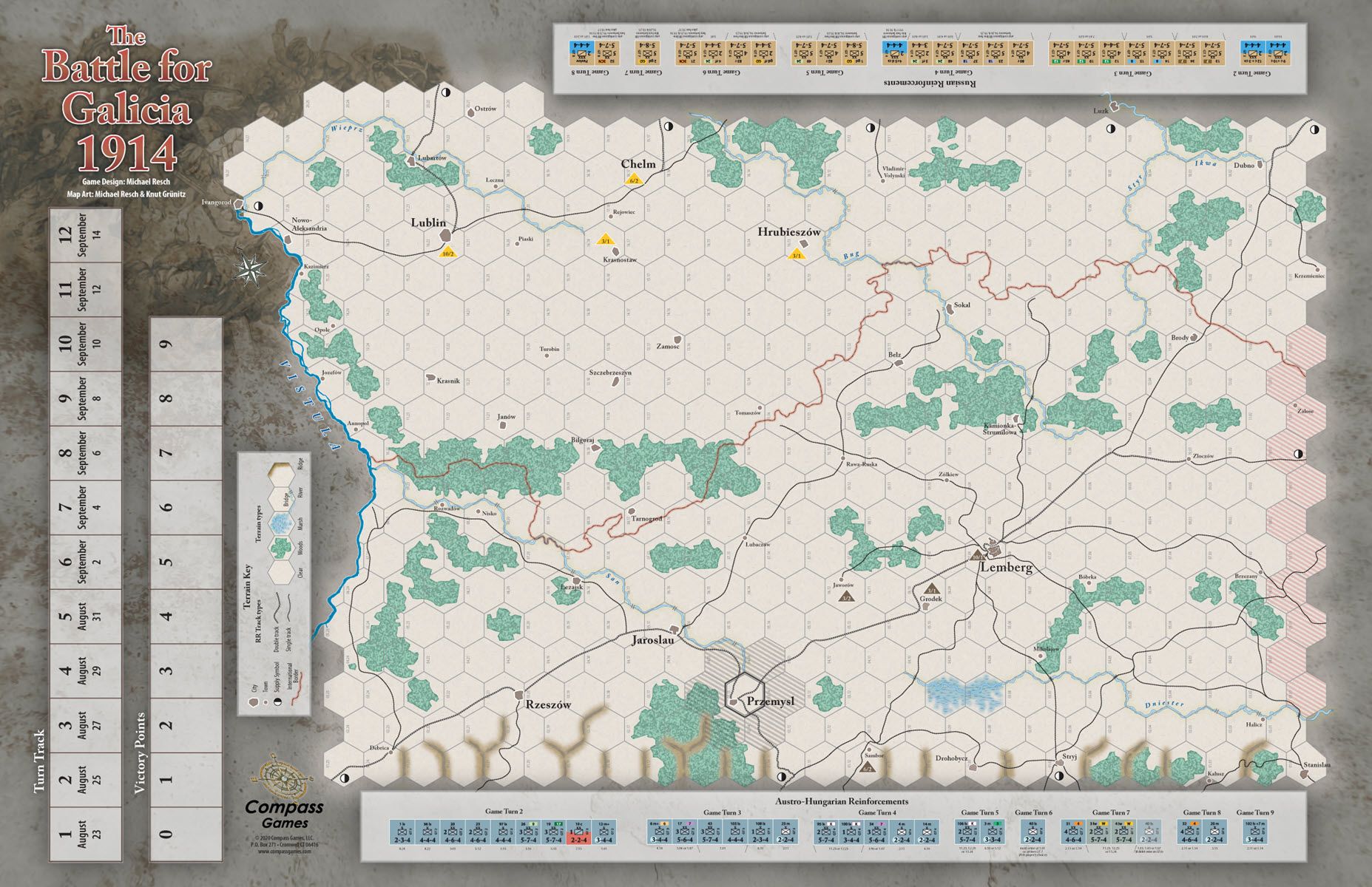 Compass Games Paper Wars Issue 97: Battle for Galicia - obrázek 3