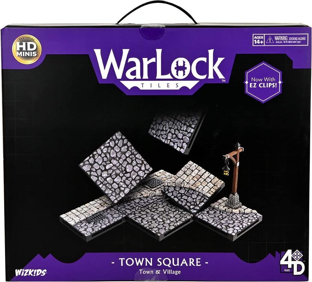 WizKids WarLock Dungeon Tiles: Town & Village - Town Square - obrázek 1
