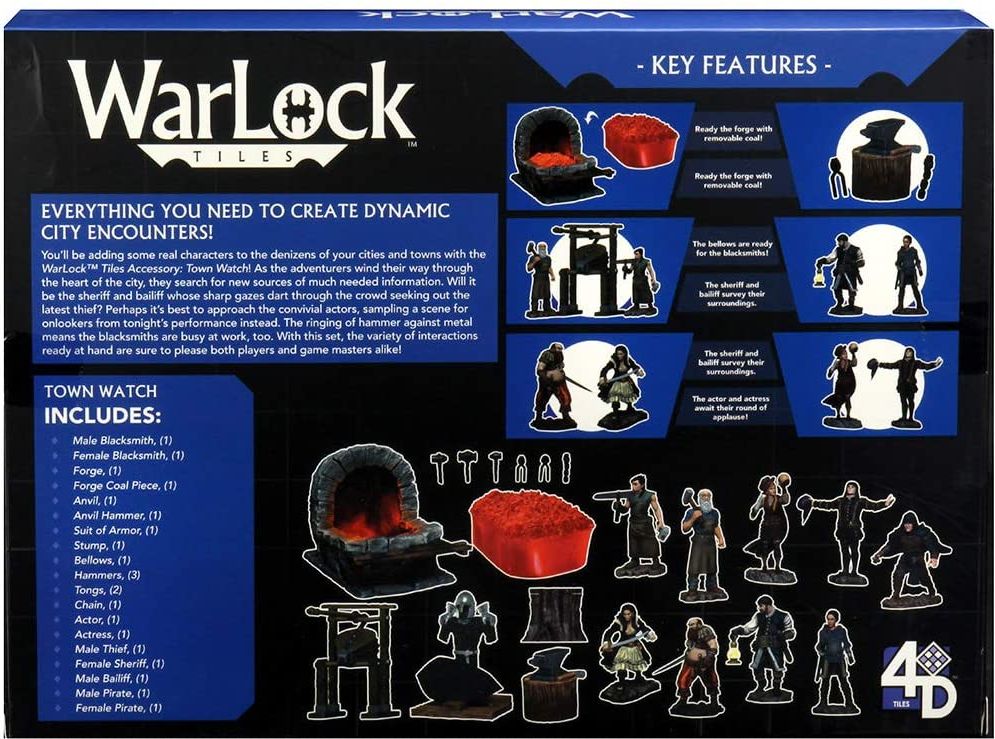 WizKids WarLock Tiles: Accessory - Town Watch - obrázek 2