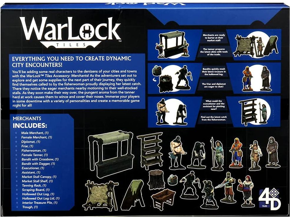 WizKids WarLock Tiles: Accessory - Merchants - obrázek 2