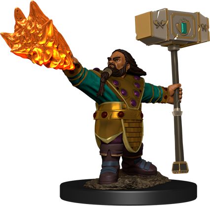 WizKids D&D Icons of the Realms Premium Figures: Dwarf Cleric Male - obrázek 1