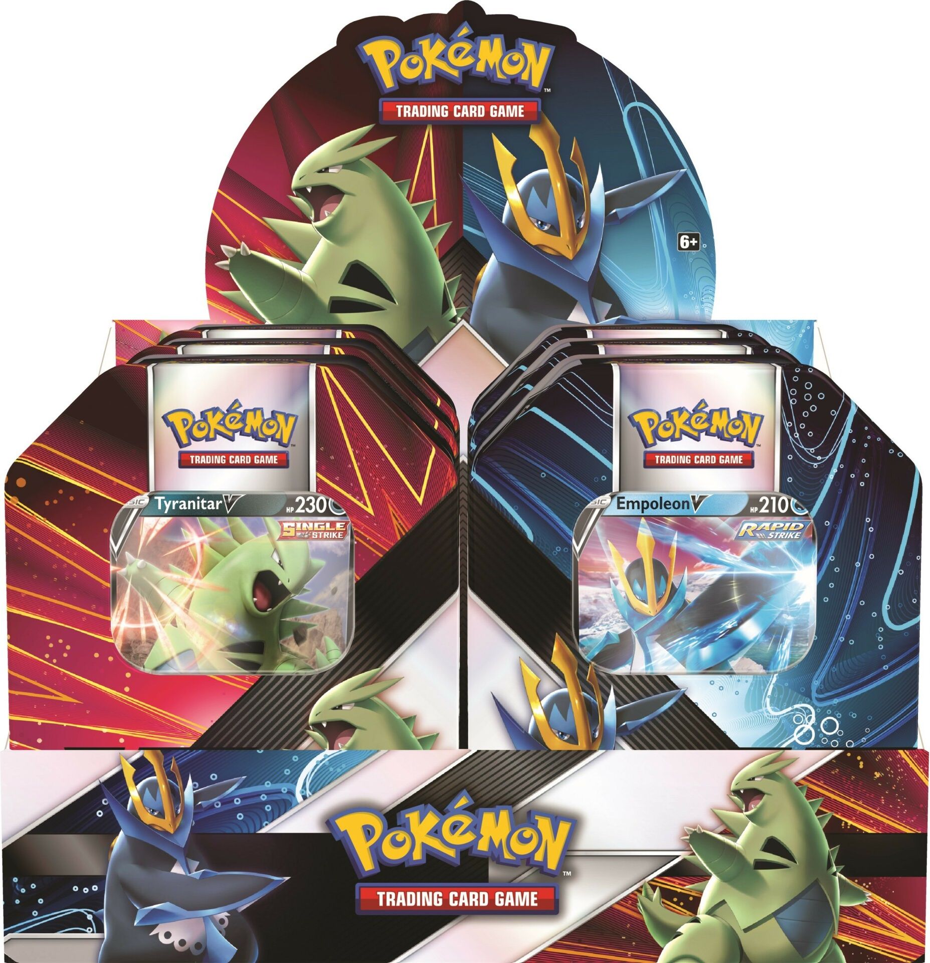 Nintendo Pokémon TCG: V Strikers Tin (Tyranitar V / Empoleon V) Varianta: Pokémon Summer 2021 V Strikers Tin - Empoleon V - obrázek 2