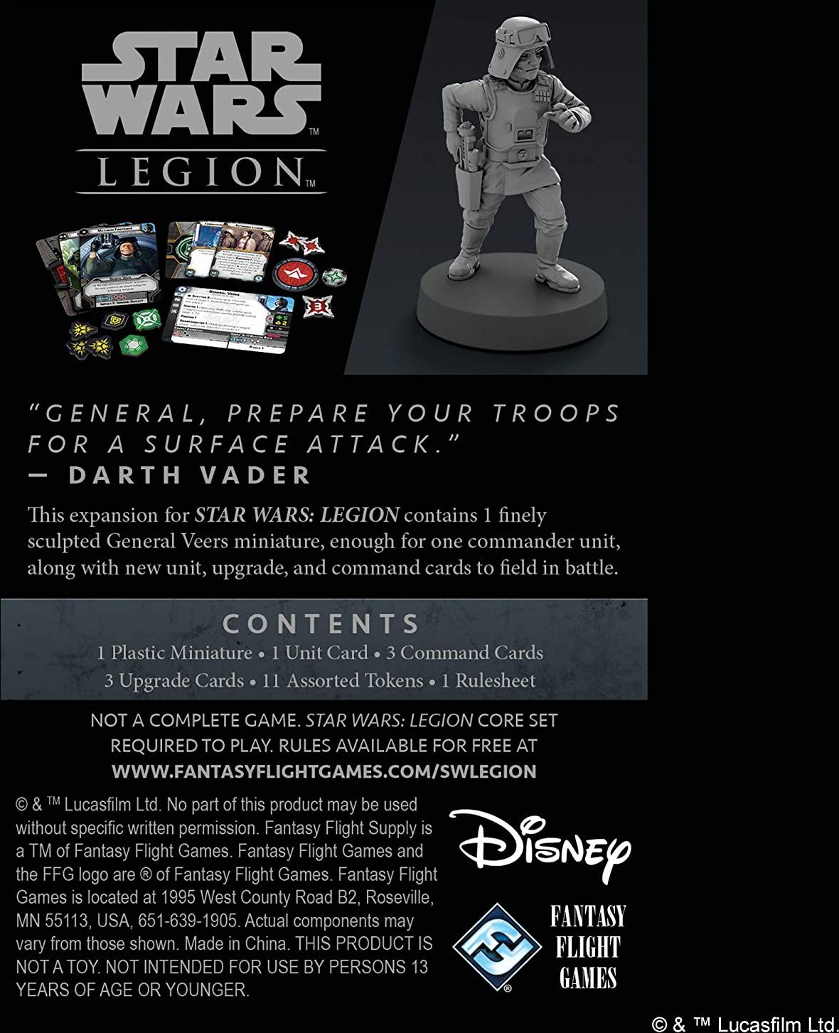 FFG Star Wars: Legion - General Veers - obrázek 2