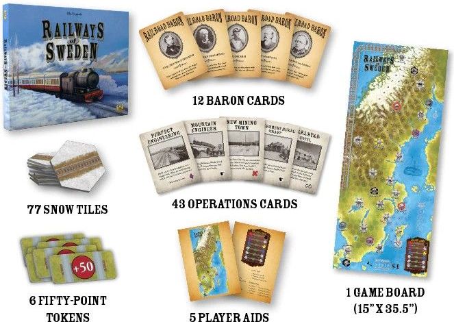 Eagle-Gryphon Games Railways of Sweden - obrázek 3