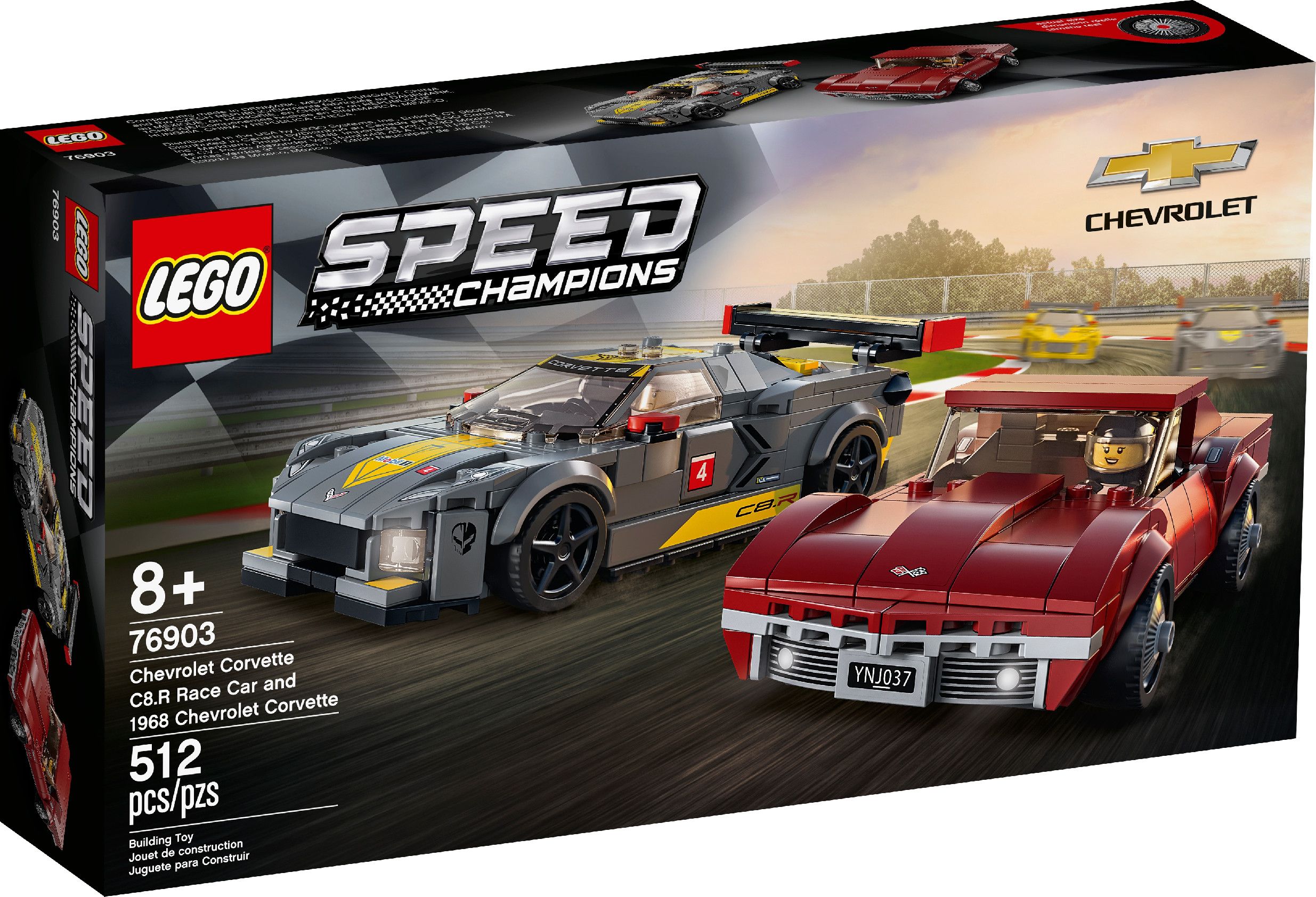 LEGO Chevrolet Corvette C8.R a 1968 Chevrolet Corvette 76903 - obrázek 1