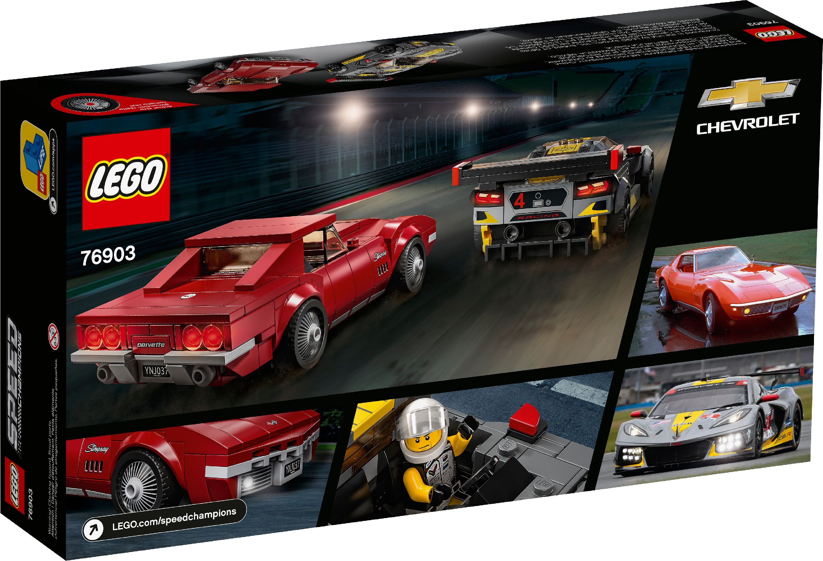 LEGO Chevrolet Corvette C8.R a 1968 Chevrolet Corvette 76903 - obrázek 4