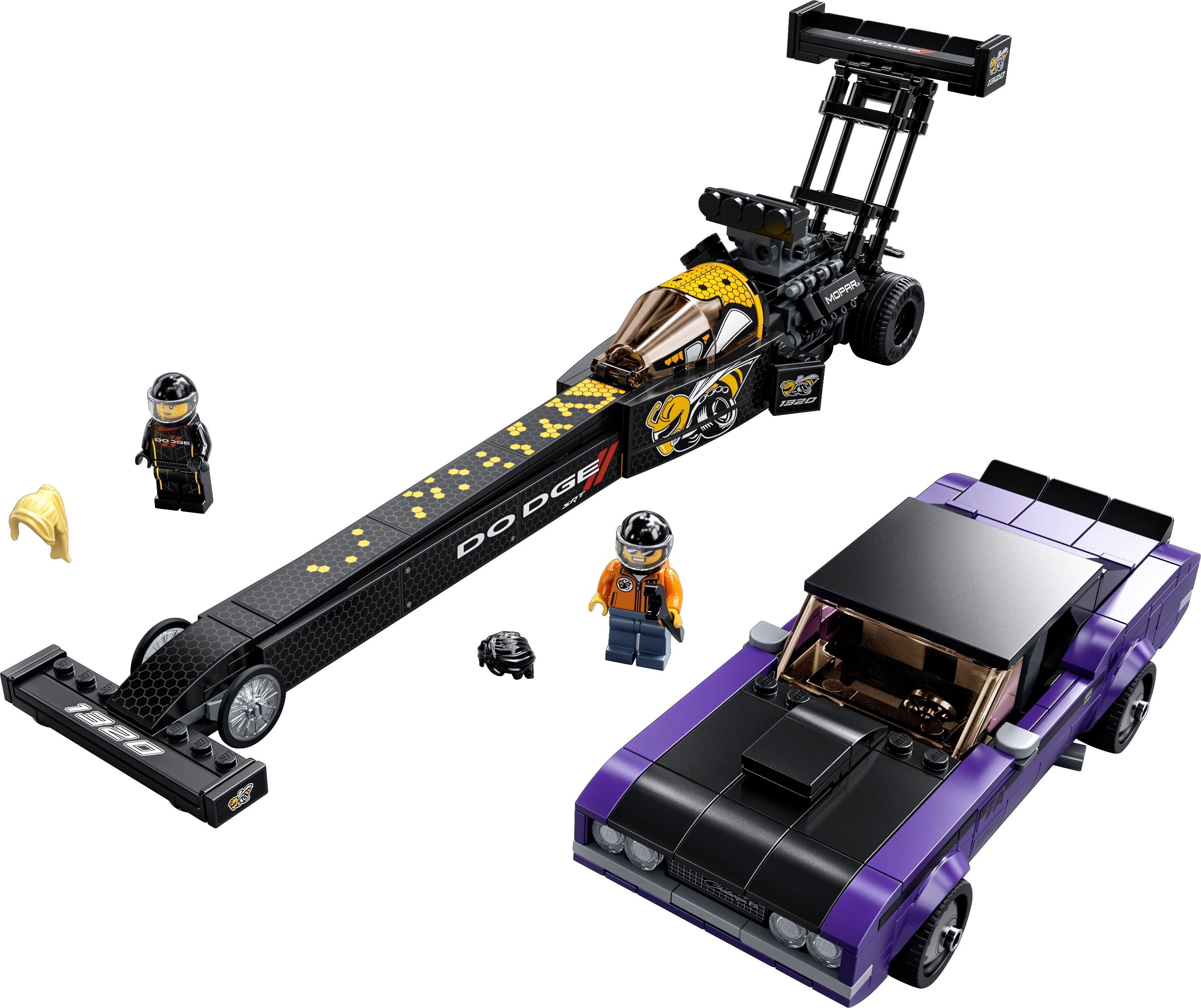 LEGO Mopar Dodge//SRT Top Fuel Dragster a 1970 Dodge Challenger T/A 76904 - obrázek 1
